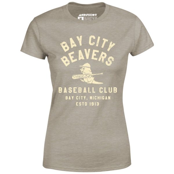 Bay City Beavers - Michigan - Vintage Defunct Baseball Teams - Women s T-Shirt Online Sale - Image 4