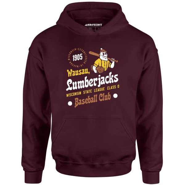 Wausau Lumberjacks - Wisconsin - Vintage Defunct Baseball Teams - Unisex Hoodie Supply