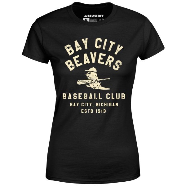 Bay City Beavers - Michigan - Vintage Defunct Baseball Teams - Women s T-Shirt Online Sale