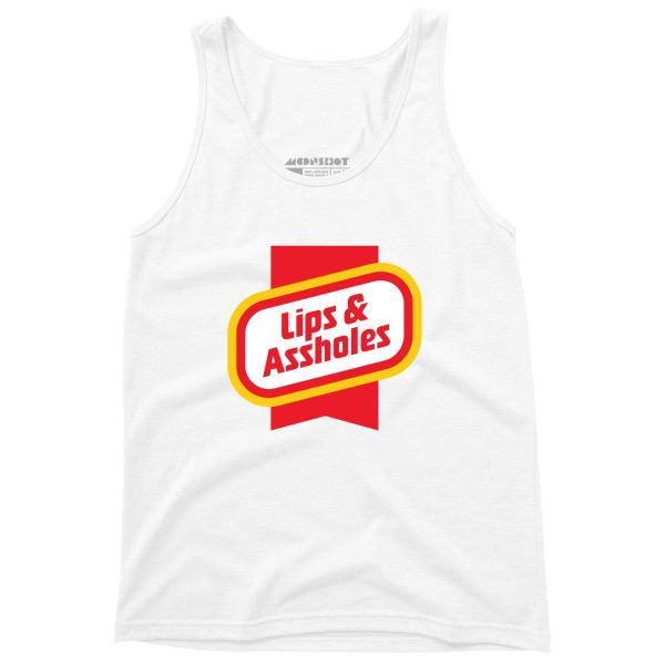 Lips & Assholes - Unisex Tank Top Fashion - Image 4