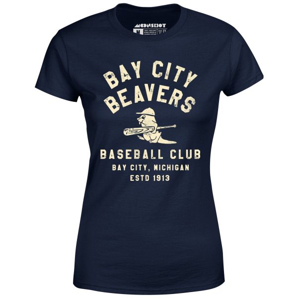 Bay City Beavers - Michigan - Vintage Defunct Baseball Teams - Women s T-Shirt Online Sale - Image 2