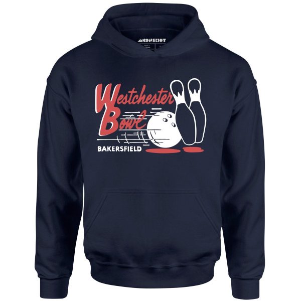 Westchester Bowl - Bakersfield, CA - Vintage Bowling Alley - Unisex Hoodie Hot on Sale - Image 3