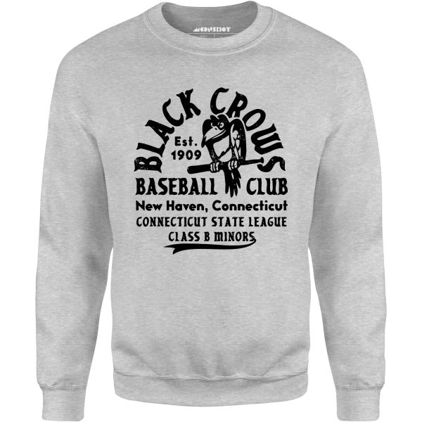 New Haven Black Crows - Connecticut - Vintage Defunct Baseball Teams - Unisex Sweatshirt Cheap