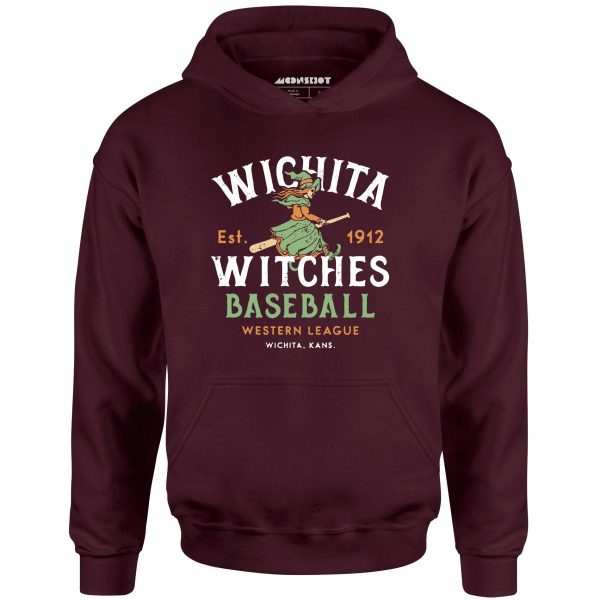 Wichita Witches - Kansas - Vintage Defunct Baseball Teams - Unisex Hoodie Online Hot Sale - Image 3