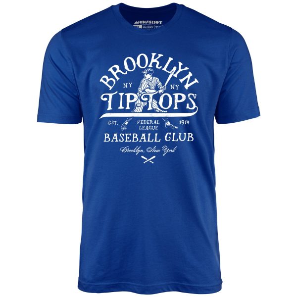 Brooklyn Tip Tops - New York - Vintage Defunct Baseball Teams - Unisex T-Shirt Discount - Image 2