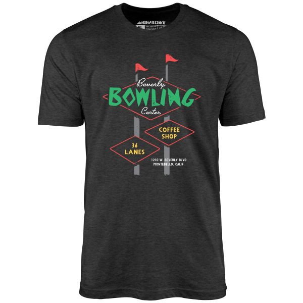 Beverly Bowl - Montebello, CA - Vintage Bowling Alley - Unisex T-Shirt Online now - Image 3