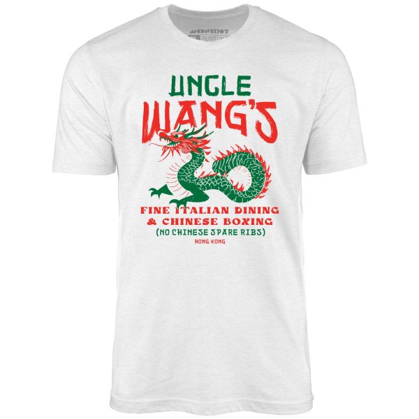 Uncle Wang s Fine Italian Dining & Chinese Boxing - Unisex T-Shirt Cheap - Image 3