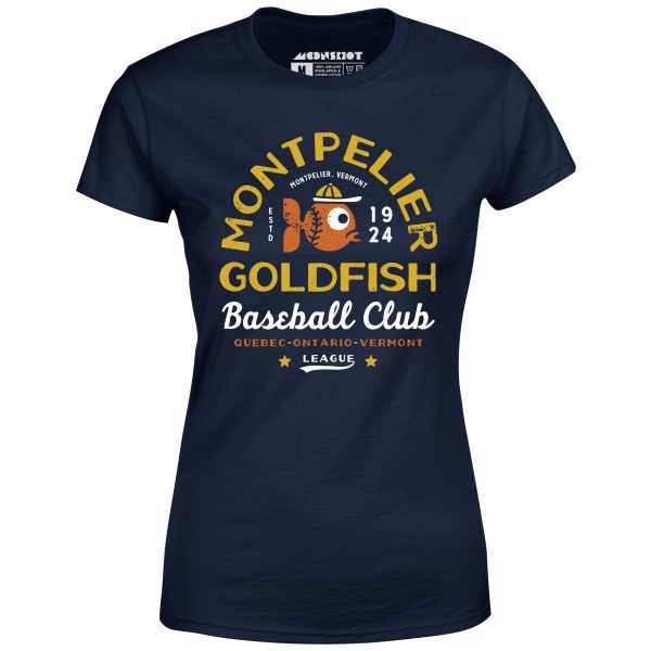 Montpelier Goldfish - Vermont - Vintage Defunct Baseball Teams - Women s T-Shirt For Sale