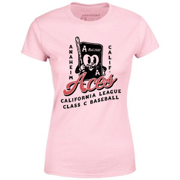 Anaheim Aces - California - Vintage Defunct Baseball Teams - Women s T-Shirt Supply - Image 2