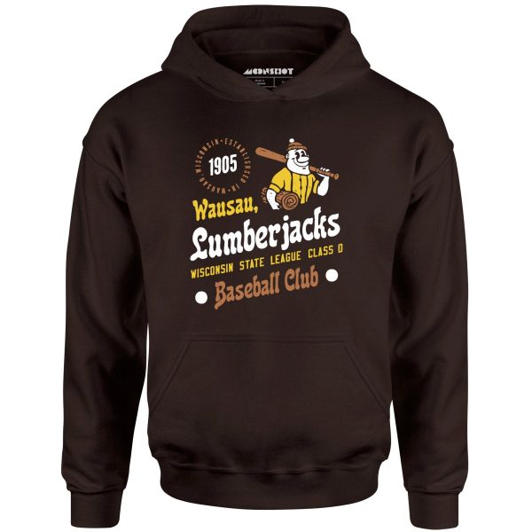 Wausau Lumberjacks - Wisconsin - Vintage Defunct Baseball Teams - Unisex Hoodie Supply - Image 4