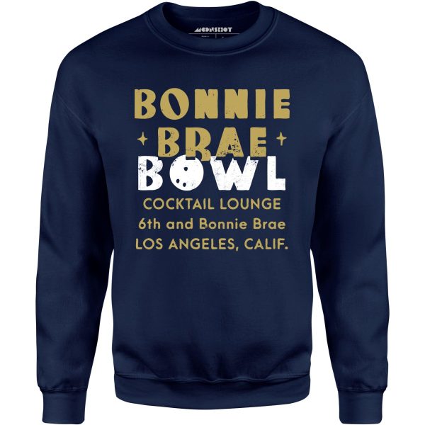 Bonnie Brae Bowl - Los Angeles, CA - Vintage Bowling Alley - Unisex Sweatshirt Hot on Sale - Image 3