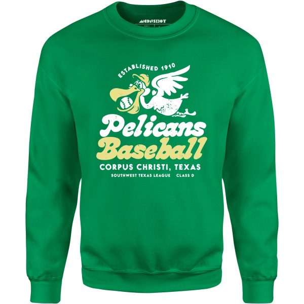Corpus Christi Pelicans - Texas - Vintage Defunct Baseball Teams - Unisex Sweatshirt For Discount - Image 4