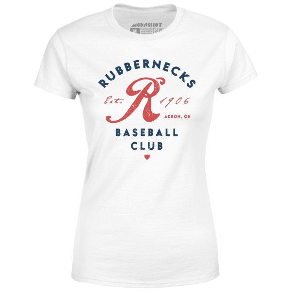 Akron Rubbernecks - Ohio - Vintage Defunct Baseball Teams - Women s T-Shirt For Discount