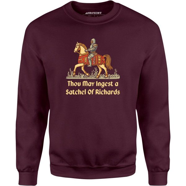 Thou May Ingest a Satchel of Richards v2 - Unisex Sweatshirt Discount - Image 3