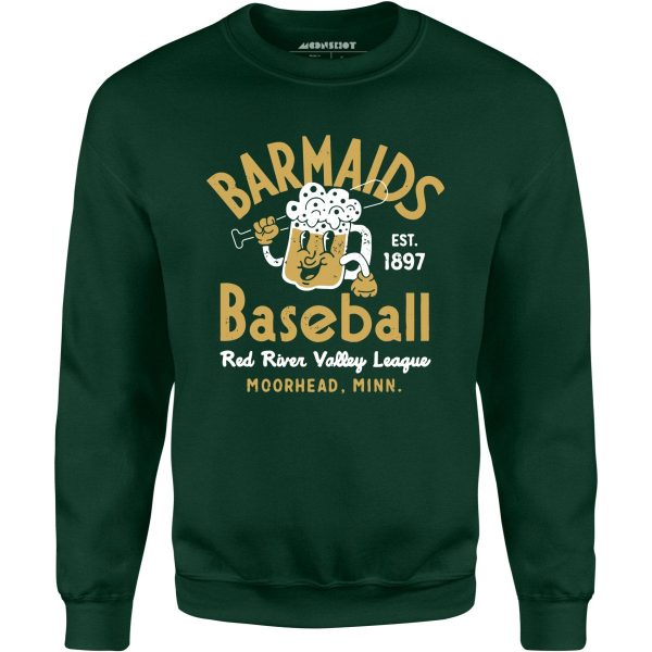 Moorhead Barmaids - Minnesota - Vintage Defunct Baseball Teams - Unisex Sweatshirt Cheap - Image 4