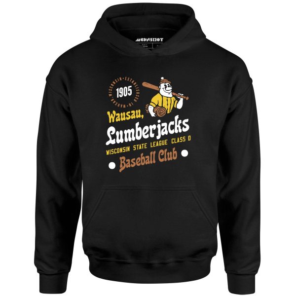 Wausau Lumberjacks - Wisconsin - Vintage Defunct Baseball Teams - Unisex Hoodie Supply - Image 2