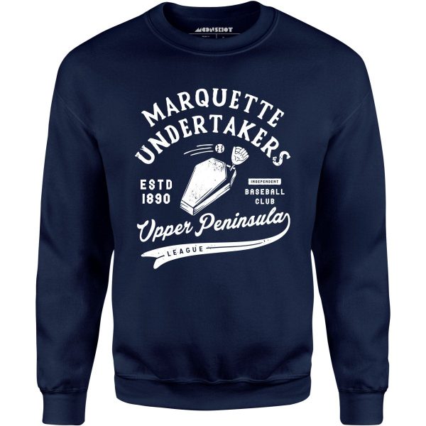 Marquette Undertakers - Michigan - Vintage Defunct Baseball Teams - Unisex Sweatshirt Online Hot Sale - Image 3