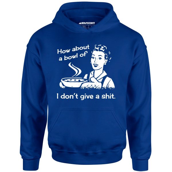 How About a Bowl of I Don t Give a Shit? - Unisex Hoodie Sale - Image 3