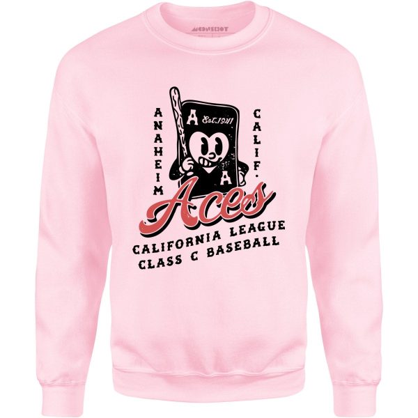 Anaheim Aces - California - Vintage Defunct Baseball Teams - Unisex Sweatshirt Online now - Image 4