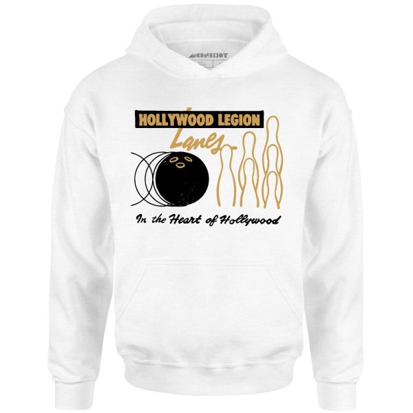Hollywood Legion Lanes - Hollywood, CA - Vintage Bowling Alley - Unisex Hoodie Fashion