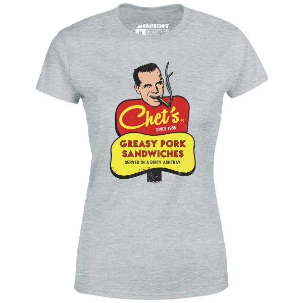Chet s Greasy Pork Sandwiches - Women s T-Shirt Online now - Image 5