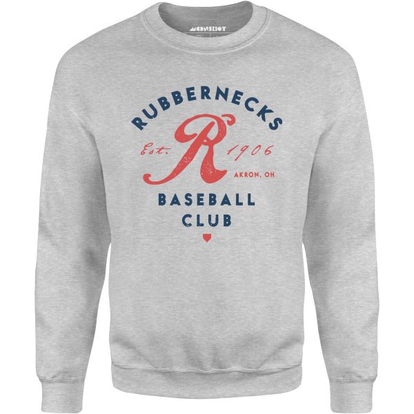 Akron Rubbernecks - Ohio - Vintage Defunct Baseball Teams - Unisex Sweatshirt Fashion - Image 4