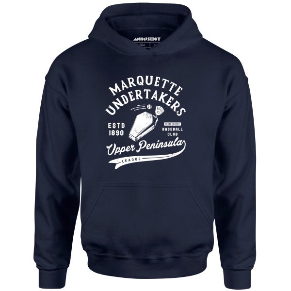 Marquette Undertakers - Michigan - Vintage Defunct Baseball Teams - Unisex Hoodie Hot on Sale - Image 3