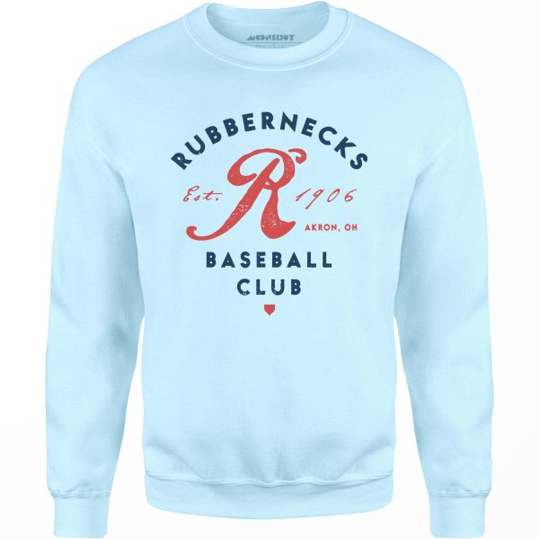 Akron Rubbernecks - Ohio - Vintage Defunct Baseball Teams - Unisex Sweatshirt Fashion - Image 2
