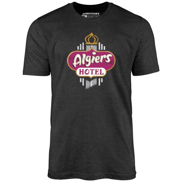 Algiers Hotel - Vintage Las Vegas - Unisex T-Shirt Online Hot Sale - Image 4