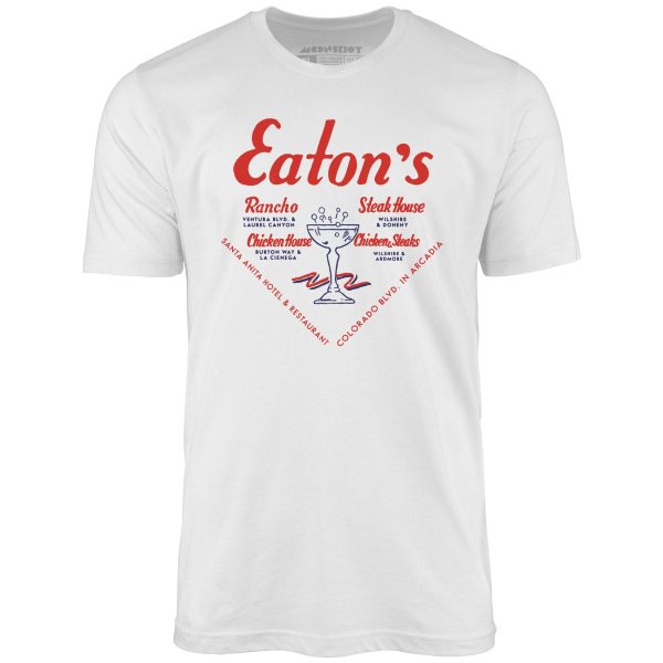 Eatons Restaurants - Los Angeles, CA - Vintage Restaurant - Unisex T-Shirt For Discount - Image 4