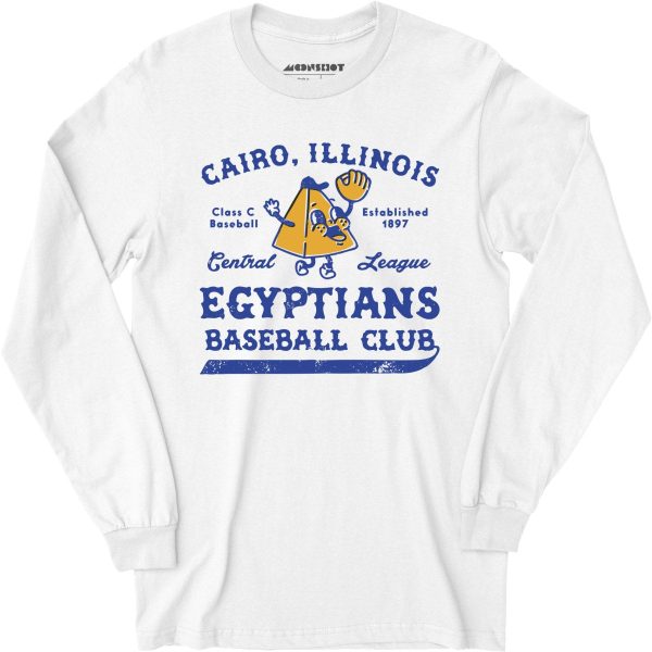Cairo Egyptians - Illinois - Vintage Defunct Baseball Teams - Long Sleeve T-Shirt Fashion
