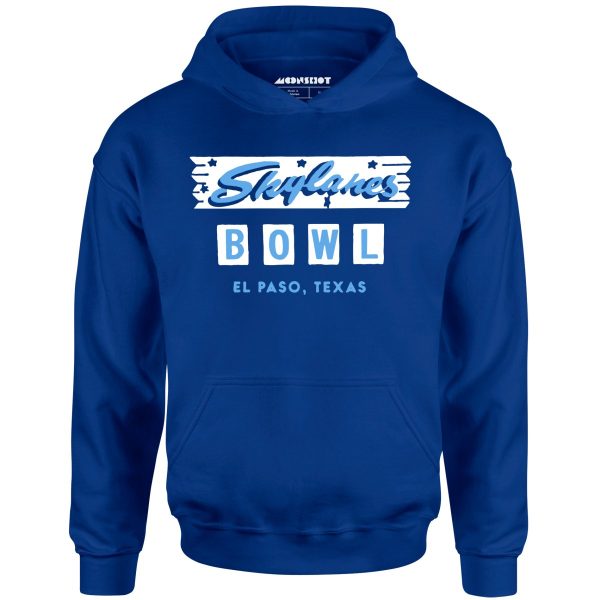 Skylanes Bowl - El Paso, TX - Vintage Bowling Alley - Unisex Hoodie Fashion