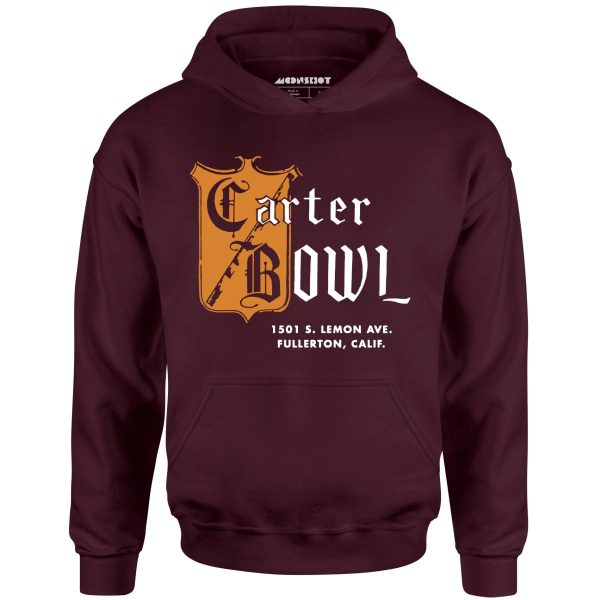 Carter Bowl - Fullerton, CA - Vintage Bowling Alley - Unisex Hoodie Fashion - Image 5