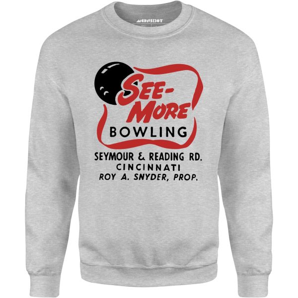 See-More Bowling - Cincinnati, OH - Vintage Bowling Alley - Unisex Sweatshirt Sale - Image 2