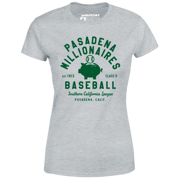 Pasadena Millionaires - California - Vintage Defunct Baseball Teams - Women s T-Shirt Online Hot Sale - Image 4