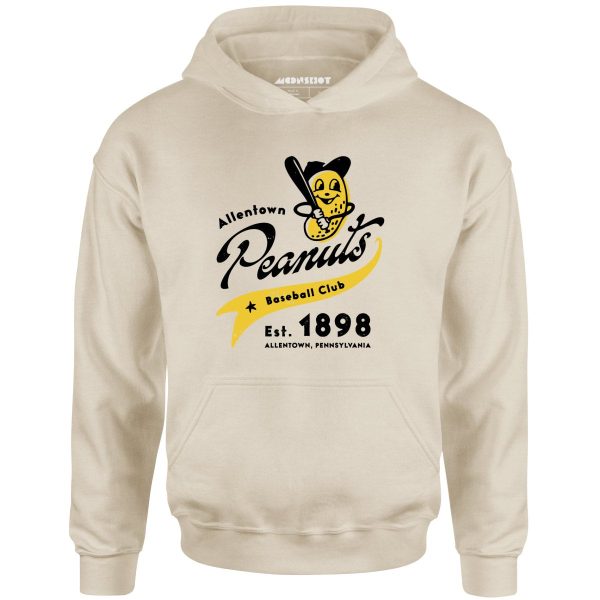 Allentown Peanuts - Pennsylvania - Vintage Defunct Baseball Teams - Unisex Hoodie Online Sale - Image 4