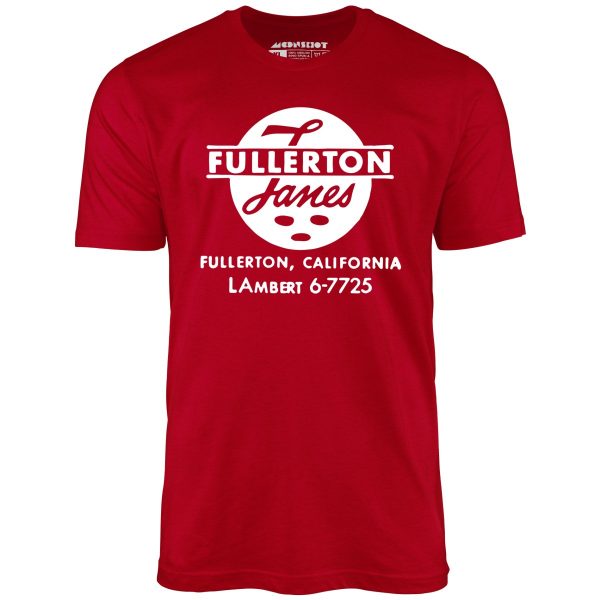 Fullerton Lanes - Fullerton, CA - Vintage Bowling Alley - Unisex T-Shirt Supply - Image 5