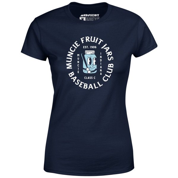 Muncie Fruit Jars - Indiana - Vintage Defunct Baseball Teams - Women s T-Shirt Fashion