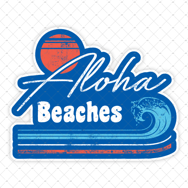 Aloha Beaches - Sticker Online Sale