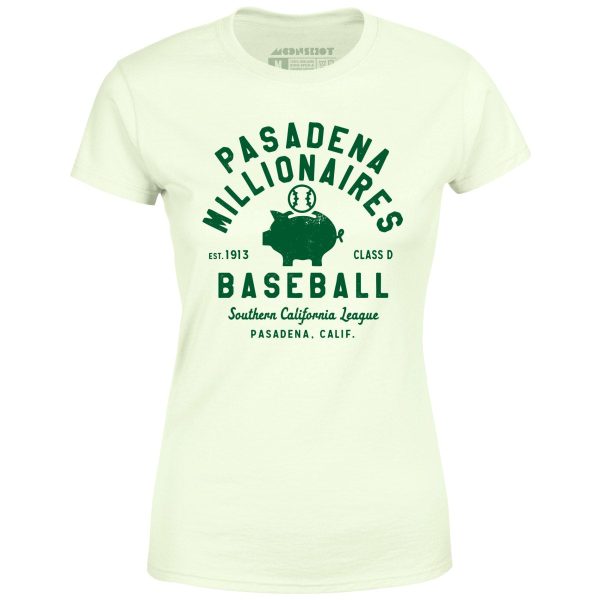 Pasadena Millionaires - California - Vintage Defunct Baseball Teams - Women s T-Shirt Online Hot Sale