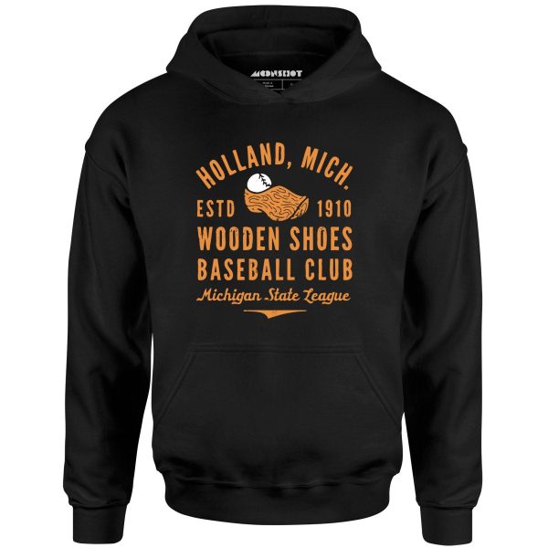 Holland Wooden Shoes - Michigan - Vintage Defunct Baseball Teams - Unisex Hoodie Online Sale - Image 2
