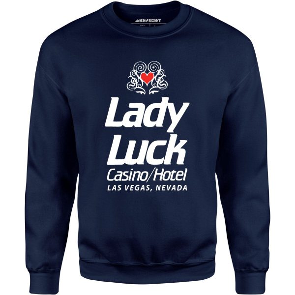 Lady Luck Casino & Hotel - Vintage Las Vegas - Unisex Sweatshirt Sale - Image 3
