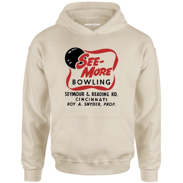 See-More Bowling - Cincinnati, OH - Vintage Bowling Alley - Unisex Hoodie For Cheap - Image 2