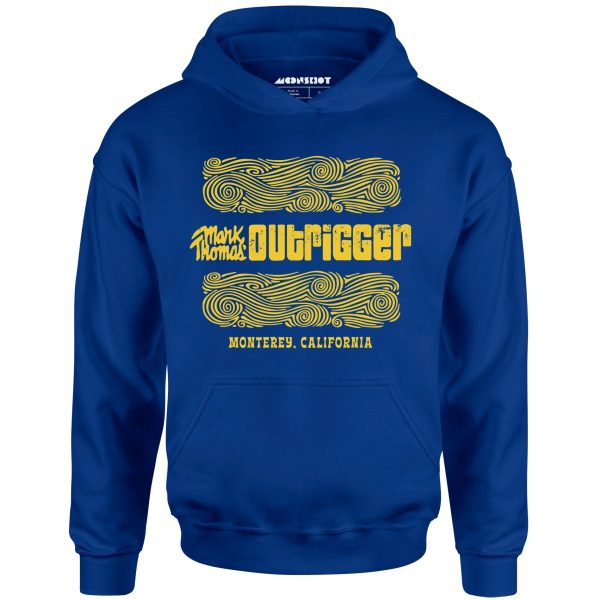 Mark Thomas Outrigger - Monterey, CA - Vintage Tiki Bar - Unisex Hoodie Sale - Image 4