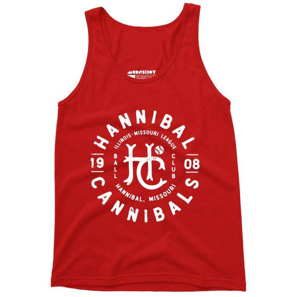 Hannibal Cannibals - Missouri - Vintage Defunct Baseball Teams - Unisex Tank Top Online Sale - Image 5
