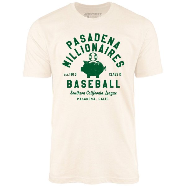 Pasadena Millionaires - California - Vintage Defunct Baseball Teams - Unisex T-Shirt For Cheap - Image 4