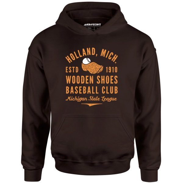 Holland Wooden Shoes - Michigan - Vintage Defunct Baseball Teams - Unisex Hoodie Online Sale