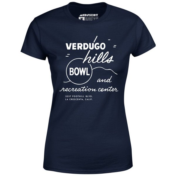 Verdugo Hills v2 - La Crescenta, CA - Vintage Bowling Alley - Women s T-Shirt Supply - Image 2