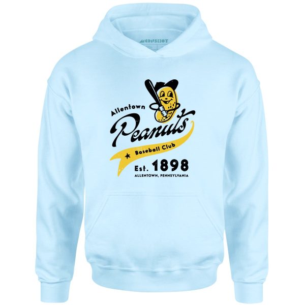 Allentown Peanuts - Pennsylvania - Vintage Defunct Baseball Teams - Unisex Hoodie Online Sale - Image 3