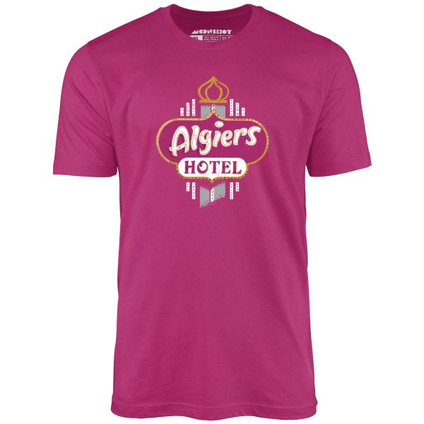 Algiers Hotel - Vintage Las Vegas - Unisex T-Shirt Online Hot Sale - Image 3